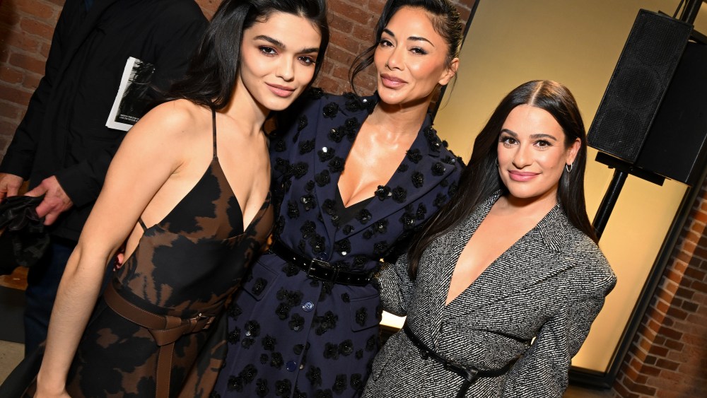 Rachel Zegler, Nicole Scherzinger and Lea Michele at the Coach Fall 2025 Ready-to-Wear show