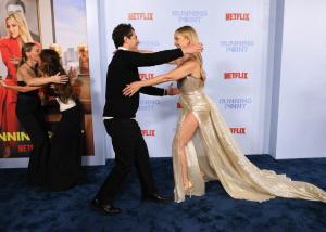 Max Greenfield, Kate Hudson at Netflix’s "Running Point" Premiere held at The Egyptian Theatre on February 13, 2025 in Los Angeles, California.