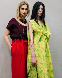 Backstage at Prada Fall 2025 Ready-To-Wear Collection at Paris Fashion Week