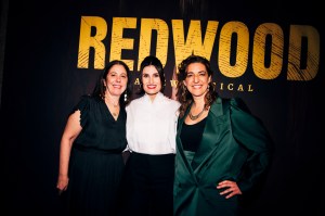 Caroline Kaplan, Idina Menzel and Eva Price