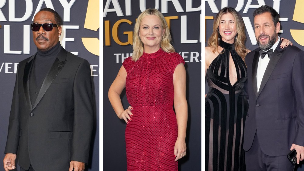 Amy Poehler at SNL50: The Anniversary Special at 30 Rockefeller Plaza on February 16, 2025 in New York, New York.