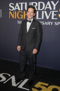 Paul Rudd at SNL50: The Anniversary Special at 30 Rockefeller Plaza on February 16, 2025 in New York, New York.