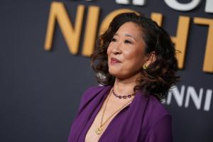 Sandra Oh at SNL50: The Anniversary Special at 30 Rockefeller Plaza on February 16, 2025 in New York, New York.