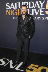 Jonathan Roumie at SNL50: The Anniversary Special at 30 Rockefeller Plaza on February 16, 2025 in New York, New York.