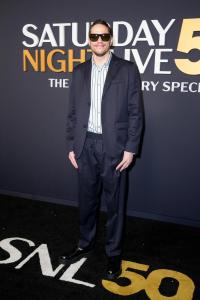 Pete Davidson at SNL50: The Anniversary Special at 30 Rockefeller Plaza on February 16, 2025 in New York, New York.