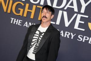 Anthony Kiedis at SNL50: The Anniversary Special at 30 Rockefeller Plaza on February 16, 2025 in New York, New York.