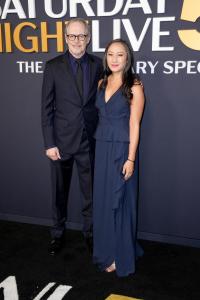 Steve Buscemi, Karen Ho at SNL50: The Anniversary Special at 30 Rockefeller Plaza on February 16, 2025 in New York, New York.