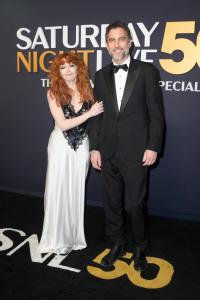 Natasha Lyonne, Bryn Mooser at SNL50: The Anniversary Special at 30 Rockefeller Plaza on February 16, 2025 in New York, New York.
