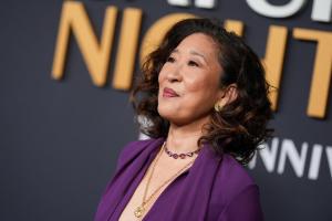 Sandra Oh at SNL50: The Anniversary Special at 30 Rockefeller Plaza on February 16, 2025 in New York, New York.