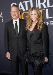 Tom Hanks, Rita Wilson at SNL50: The Anniversary Special at 30 Rockefeller Plaza on February 16, 2025 in New York, New York.
