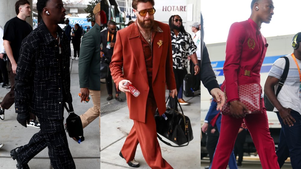 NFL Players arrival to the Super Bowl LIX, pregame outfits, kansas city chiefs, philadelphia eagles, jalen hurts, aj brown