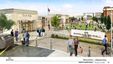 Rendering of Smith Haven Mall after future upgrades