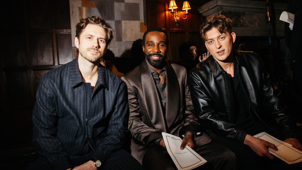 Aaron Tveit, Tramell Tillman and Tom Francis.