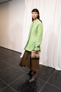 Backstage at the Tory Burch spring 2025 ready-to-wear show at New York Fashion Week.