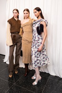 Backstage at the Tory Burch spring 2025 ready-to-wear show at New York Fashion Week.
