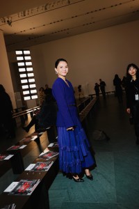 Angelica Lee at the Tory Burch Fall 2025 Ready-to-Wear show