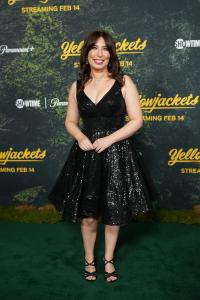 Alisha Brophy at the "Yellowjackets" Season 3 Global Premiere held at DGA Theater on February 13, 2025 in Los Angeles, California.