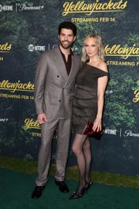 Steven Krueger, Candice Accola at the "Yellowjackets" Season 3 Global Premiere held at DGA Theater on February 13, 2025 in Los Angeles, California.