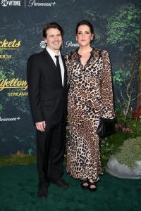 Jason Ritter, Melanie Lynskey at the "Yellowjackets" Season 3 Global Premiere held at DGA Theater on February 13, 2025 in Los Angeles, California.