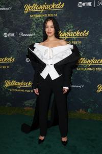 Jasmin Savoy Brown at the "Yellowjackets" Season 3 Global Premiere held at DGA Theater on February 13, 2025 in Los Angeles, California.