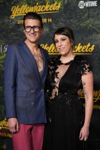Bart Nickerson, Ashley Lyle at the "Yellowjackets" Season 3 Global Premiere held at DGA Theater on February 13, 2025 in Los Angeles, California.