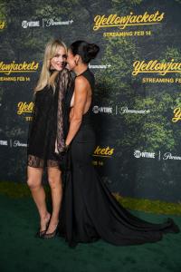 Monet Mazur, Simone Kessell at the "Yellowjackets" Season 3 Global Premiere held at DGA Theater on February 13, 2025 in Los Angeles, California.