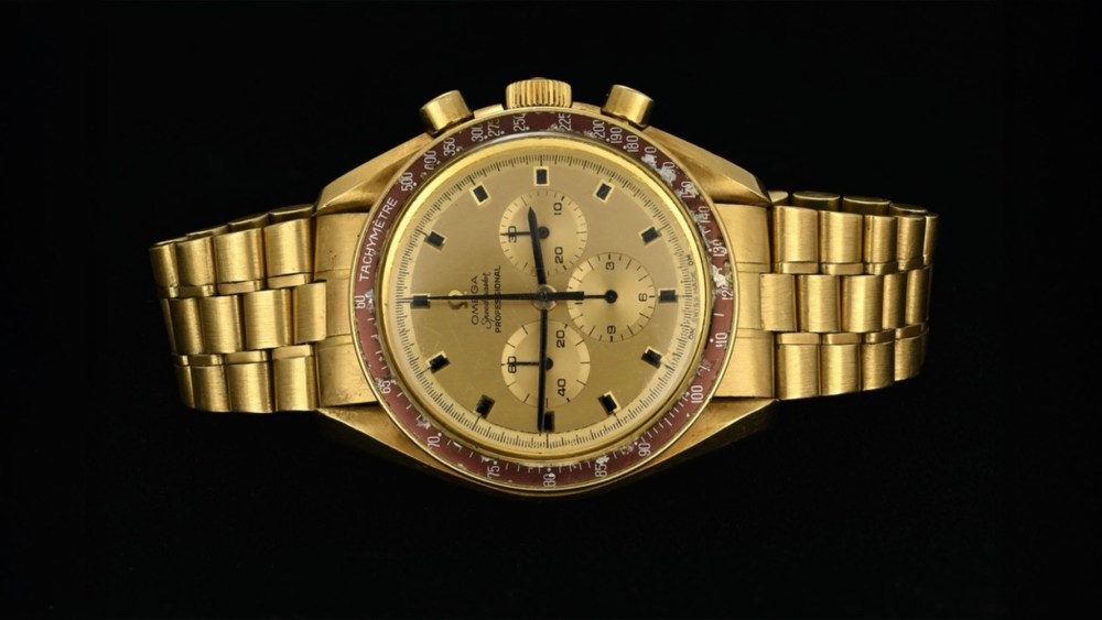 Neil Armstrong's gold Omega Speedmaster may being more than $2 million at auction.