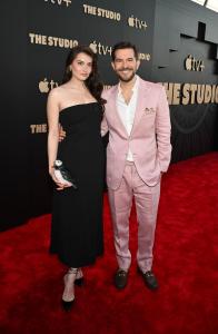 Jess Clements, Peter Huyck at Apple TV+ Series “The Studio” World Premiere held at the Academy Museum of Motion Pictures on March 24, 2025 in Los Angeles, California.