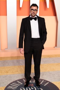 Daniel Levy at the 2025 Vanity Fair Oscar Party Hosted By Radhika Jones held at Wallis Annenberg Center for the Performing Arts on March 02, 2025 in Beverly Hills, California.