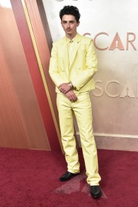Timothée Chalamet at the 97th Oscars held at the Dolby Theatre on March 2, 2025 in Hollywood, California.