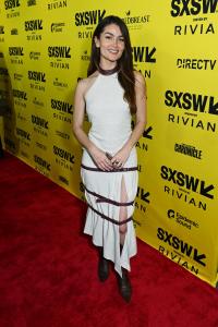 Rachel Matthews at the "Idiotka" Premiere during the SXSW Conference & Festivals held at the ZACH Theatre on March 12, 2025 in Austin, Texas.