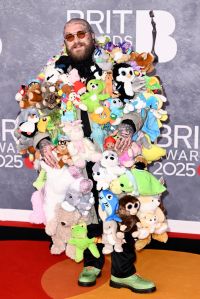 LONDON, ENGLAND - MARCH 01: (EDITORIAL USE ONLY) Teddy Swims attends The BRIT Awards 2025 at the InterContinental London - The O2 on March 01, 2025 in London, England. (Photo by Gareth Cattermole/Getty Images)