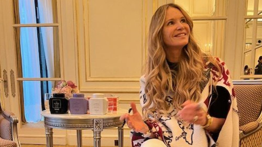 Elle Macpherson hosts the first Dior Spa masterclass at the Hôtel Plaza Athénée in Paris.