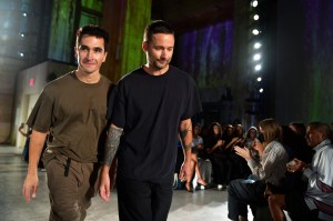 Jack McCollough and Lazaro Hernandez on the runway at Proenza Schouler Spring 2023 ready-to-wear show.
