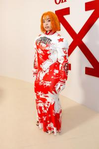 Ice Spice at the Off-White Fall RTW 2025 fashion show as part of Paris Fashion Week on March 6, 2025 in Paris, France.