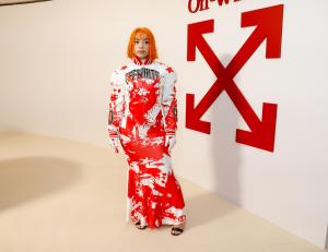 Ice Spice at the Off-White Fall RTW 2025 fashion show as part of Paris Fashion Week on March 6, 2025 in Paris, France.