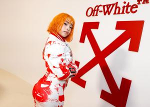 Ice Spice at the Off-White Fall RTW 2025 fashion show as part of Paris Fashion Week on March 6, 2025 in Paris, France.