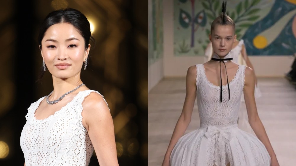 Anna Sawai wears a dress from Dior's spring 2025 couture collection.