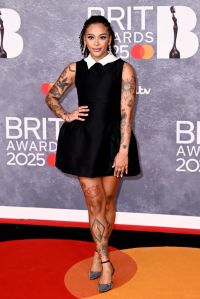 LONDON, ENGLAND - MARCH 01: (EDITORIAL USE ONLY) Yinka Bokinni attends The BRIT Awards 2025 at the InterContinental London - The O2 on March 01, 2025 in London, England. (Photo by Gareth Cattermole/Getty Images)