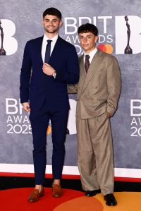 LONDON, ENGLAND - MARCH 01: (EDITORIAL USE ONLY) Nic and Ant attend The BRIT Awards 2025 at the InterContinental London - The O2 on March 01, 2025 in London, England. (Photo by Gareth Cattermole/Getty Images)