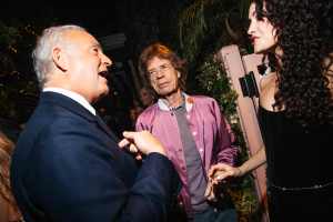 Charles Finch and Mick Jagger