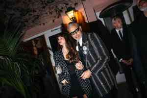 Emilie Livingston and Jeff Goldblum