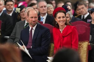 LONDON, ENGLAND - MARCH 10: Prince William, Prince of Wales and Catherine, Princess of Wales attend the Commonwealth Day Service of Celebration at Westminster Abbey on March 10, 2025 in London, England. (Photo by Aaron Chown - WPA Pool/Getty Images)