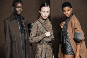 Backstage at Hermès Fall 2025 Ready-to-Wear Collection at Paris Fashion Week
