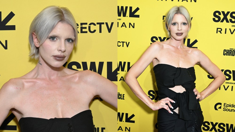 Julia Fox poses for photos ahead of the "Idiotka" premiere during SXSW 2025.