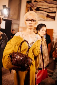 Backstage at Miu Miu Fall 2025 Ready-to-Wear Collection at Paris fashion Week