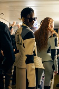 Backstage at Off-White Fall 2025 Ready-to-Wear Collection at Paris Fashion Week