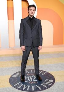 Louis Partridge at the 2025 Vanity Fair Oscar Party Hosted By Radhika Jones held at Wallis Annenberg Center for the Performing Arts on March 02, 2025 in Beverly Hills, California.