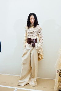 Backstage at Zimmermann Fall 2025 Ready-to-Wear Collection at Paris Fashion Week