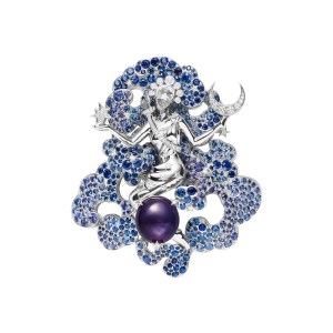 White gold, purple star sapphire, blue sapphires, mauve sapphires, diamondsBal du Siècle, Bals de Lègende High Jewelry collection Van Cleef & Arpels Collection